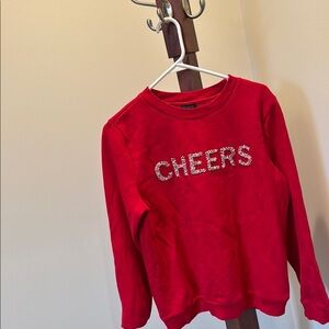 Talbots sweater size large red holiday sweater